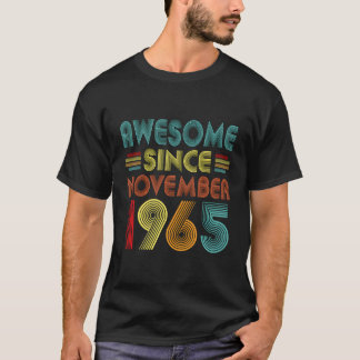 Camiseta Incrível Desde Novembro De 1965 Aniversário De Nov