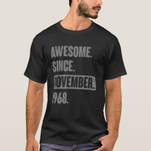 Camiseta Incrível desde novembro de 1968 54 anos 54 anos