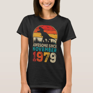 Camiseta Incrível Desde novembro de 1979, 43º Aniversário d