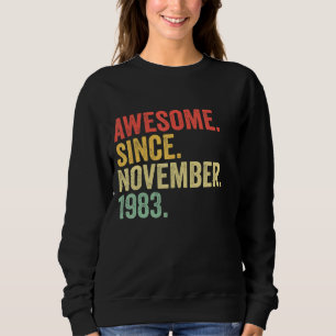 Camiseta Incrível Desde Novembro De 1983 39 Anos De Idade O