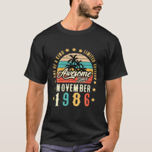Camiseta Incrível Desde Novembro De 1986 Vintage 35º Aniv