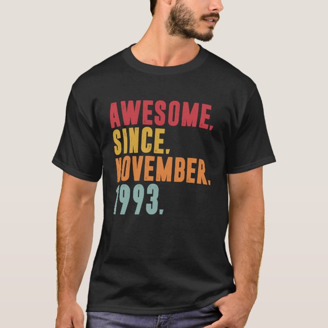 Camiseta Incrível Desde Novembro De 1993, 30 Anos, 30 Bir (Frente)