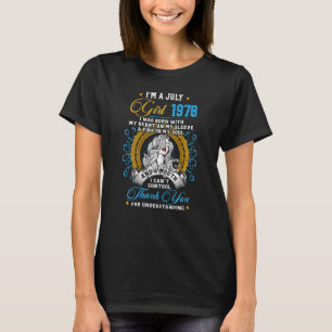 Camiseta Incrível desde o aniversário de 1978 44, eu sou um