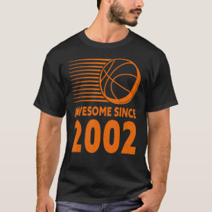 Camiseta Incrível desde o aniversário de 2002 20 de basquet