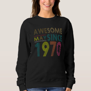 Camiseta Incrível Desde O Nascer De Maio Em 1970 Vintage 52