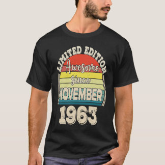 Camiseta Incrível desde o Nascer de novembro de 1963 no Pai