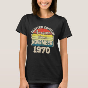 Camiseta Incrível desde o Nascer de novembro de 1970 no Pai