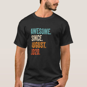 Camiseta Incrível desde o segundo aniversário de agosto de