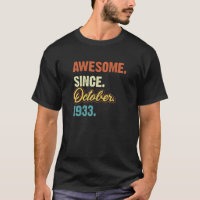 Incrível Desde Outubro De 1933 88º Bday Retro 88 A