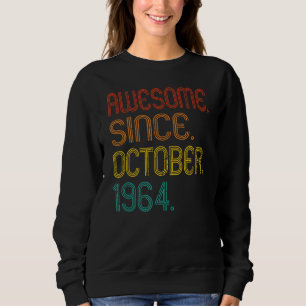 Camiseta Incrível desde outubro de 1964 Retro 58 Anos 58