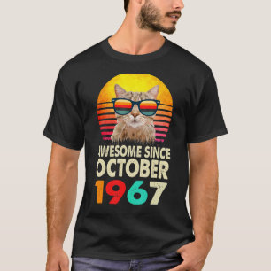 Camiseta Incrível desde outubro de 1967 55º Aniversário Cat