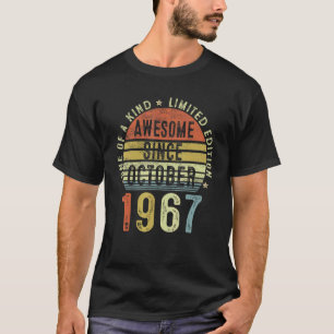Camiseta Incrível Desde outubro de 1967 55 anos 55 anos