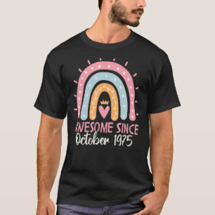 Camiseta Incrível Desde outubro de 1975, Aniversário de 47