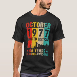 Camiseta Incrível desde outubro de 1977 45º aniversário Vin