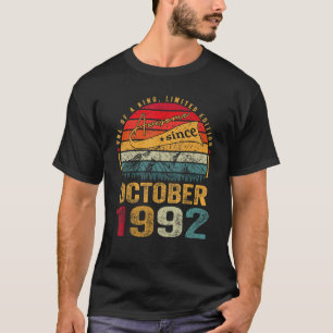 Camiseta Incrível Desde Outubro De 1992 Nascimento De 30 De