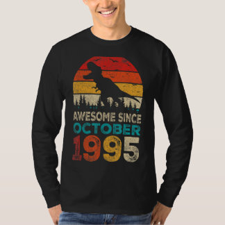 Camiseta Incrível desde outubro de 1995 27th Birthday Boy D