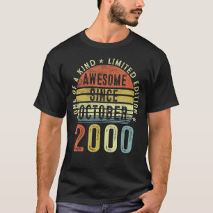 Camiseta Incrível Desde Outubro De 2000 22 Anos 22 Anos Nas