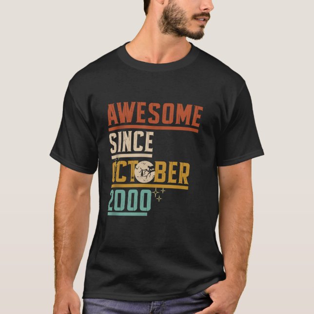 Camiseta Incrível Desde Outubro De 2000, Gato De Lua, Bat S (Frente)