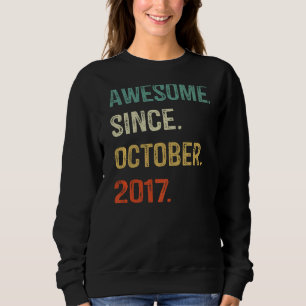 Camiseta Incrível Desde Outubro De 2017, Aniversário De 5 5