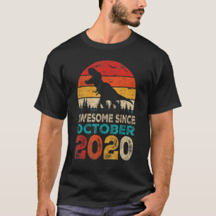 Camiseta Incrível Desde Outubro De 2020 segundo aniversário