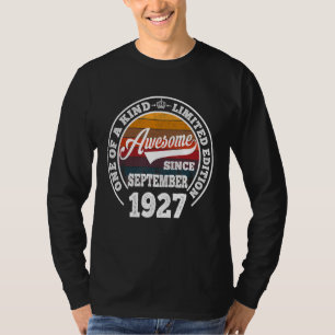 Camiseta Incrível Desde setembro de 1927 95º aniversário 95
