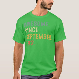 Camiseta Incrível Desde setembro de 1942, 80 Birthday, Pres