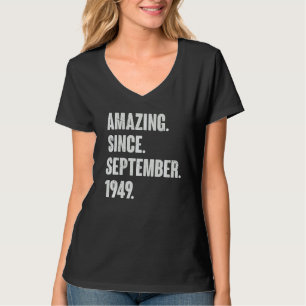 Camiseta Incrível Desde Setembro De 1949, 73 Anos, 73º Nasc