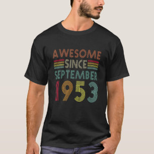 Camiseta Incrível desde setembro de 1953 69º aniversário 69