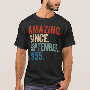 Camiseta Incrível desde setembro de 1955 67º aniversário 67