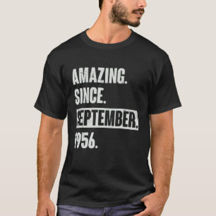 Camiseta Incrível desde setembro de 1956 66 anos 66 anos