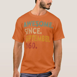Camiseta Incrível Desde Setembro De 1960 62 Anos De Idade 6