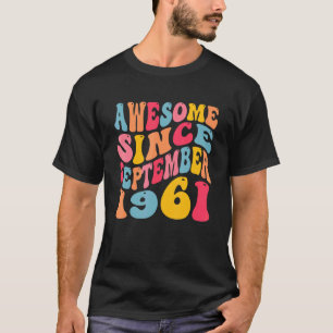 Camiseta Incrível Desde Setembro De 1961 61 Anos Retro 61ru