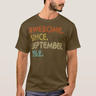 Camiseta Incrível desde setembro de 1962 Vintage 60º aniver