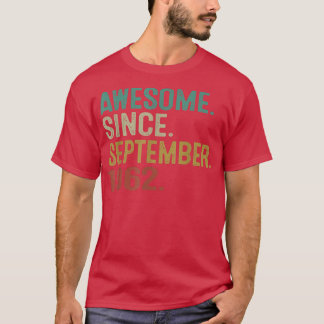 Camiseta Incrível desde setembro de 1962 Vintage 60º aniver