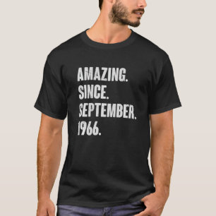 Camiseta Incrível desde setembro de 1966 56 anos 56 anos