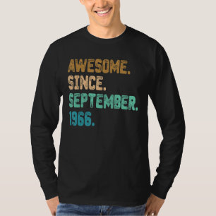 Camiseta Incrível desde setembro de 1966 Vintage 56º Aniver