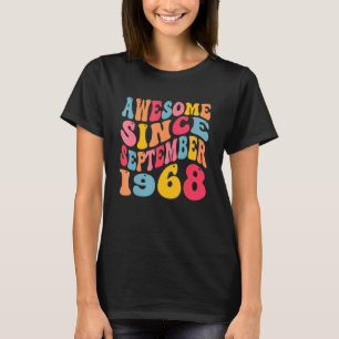 Camiseta Incrível desde setembro de 1968 54 anos retrô 54º 