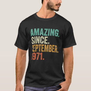 Camiseta Incrível Desde Setembro De 1971, 51 Anos, Aves De