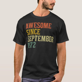 Camiseta Incrível desde setembro de 1972 50º aniversário 50