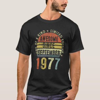 Camiseta Incrível Desde Setembro De 1977 45 Anos De Idade 4