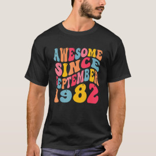 Camiseta Incrível desde setembro de 1982 40 anos retrô 40º 