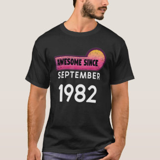 Camiseta Incrível desde setembro de 1982 Aniversário de 198