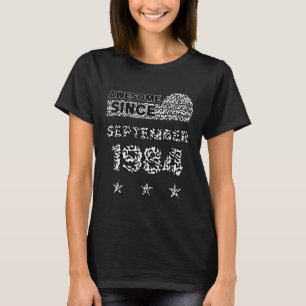 Camiseta Incrível Desde setembro de 1984 Leopard 1984 setem