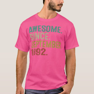 Camiseta Incrível desde setembro de 1992 aniversário de 30