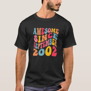 Camiseta Incrível Desde Setembro De 2002 20 Anos Retro 20 B