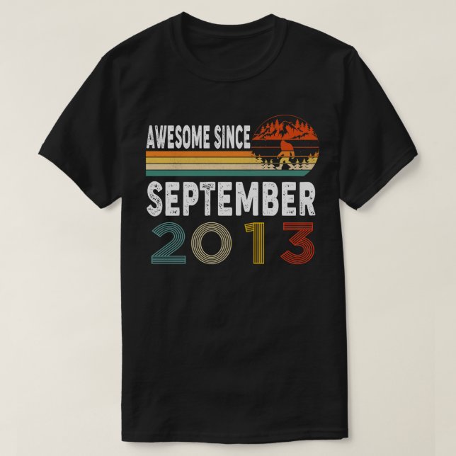 Camiseta Incrível Desde Setembro De 2013 (Frente do Design)