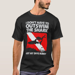 Camiseta Incrível Design de Mergulho com Roupa Específica p