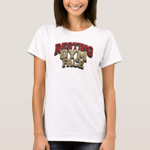 Camiseta Incrível DESIGNE ORIGINAL DE ROSTO DE GINÁSIO DESC