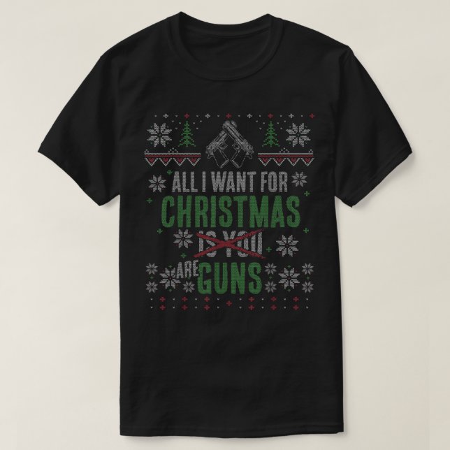 Camiseta Incrível Direitos da Arma de Natal (Frente do Design)