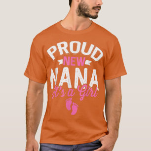 Camiseta Incrível e Legal Nova Nana É uma Menina Gênero Rev